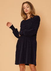 Women's Midnight Sweater Dress in Midnight