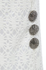 White Lace Bodycon Skirt