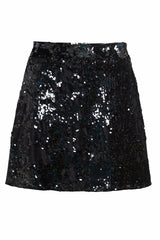 Black Sequin Skirt