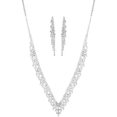 Rhinestone Bridal Necklace Set