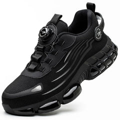 Rotating Button New Safety Shoes Men Anti-smash Anti-puncture Work