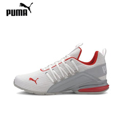 Original Puma Axelion Block Men's Running Shoes Low Top White Red