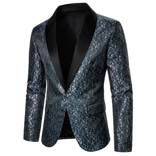 Men's Suit Jacket Luxury Textured Fabric Men's Coat Business Casual