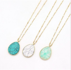 Arielle Stone Pendant Necklace