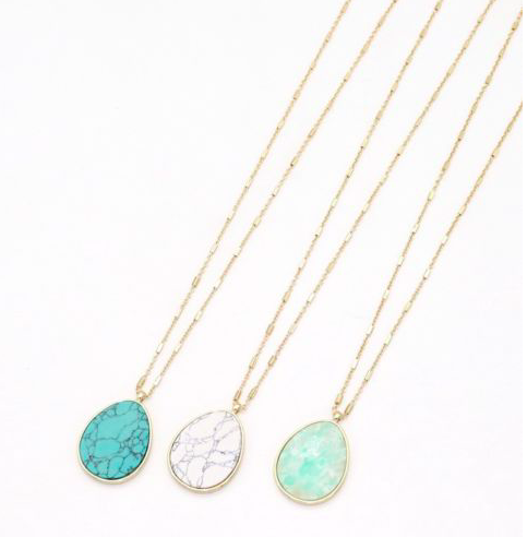 Arielle Stone Pendant Necklace