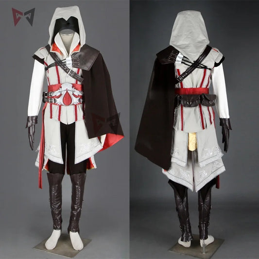 Hot Creed Cosplay Costume Ezio Assan Connor Sweater Pants Coat 16 PCS