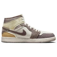 Nike Jordan Air 1 Mid Se "taupe Haze" Sneakers Shoes Dm9652-102 With