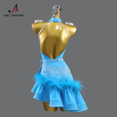 Latin Dance Dress Stage Outfit For Women Line Suit Ballroom Sports