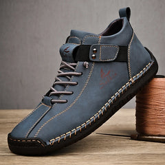 New 2024 Handmade Leather Casual Men Shoes Design Sneakers Man