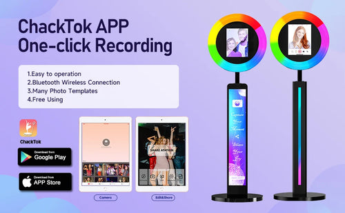 IPad Photo Booth Floor-standing Colorful Support Bluetooth Link To