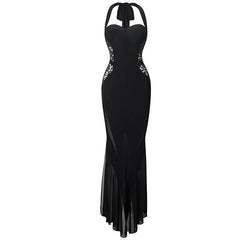 New Latin Dance Dress Women Performance Costume Black Lace Rumba Tango