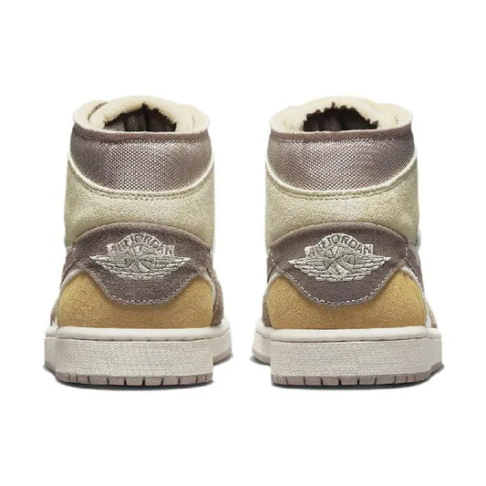 Nike Jordan Air 1 Mid Se "taupe Haze" Sneakers Shoes Dm9652-102 With