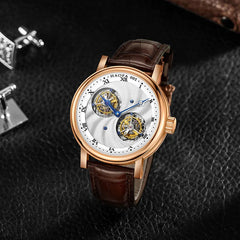 Haofa 18K Solid Gold Tourbillon Multi-function Dial Manual Mechanical