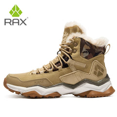 RAX Waterproof Hiking Shoes Men Winter Outdoor Sneakers for Men Snow