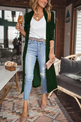 TEELYNN Velvet Long Coats for Women Casual Long Sleeve Loose Autumn
