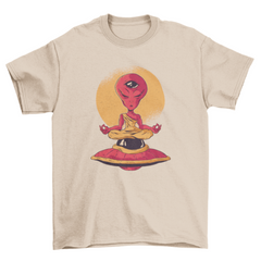 Alien meditation t-shirt