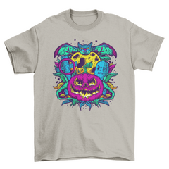Psychedelic halloween t-shirt