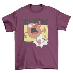 Funny potato cartoon character t-shirt design