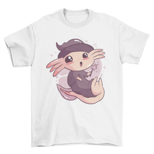 Cute halloween axolotl t-shirt