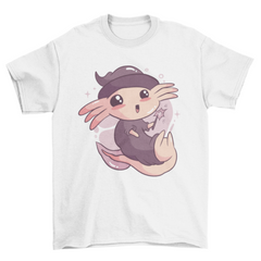 Cute halloween axolotl t-shirt