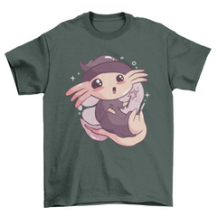 Cute halloween axolotl t-shirt