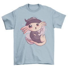 Cute halloween axolotl t-shirt