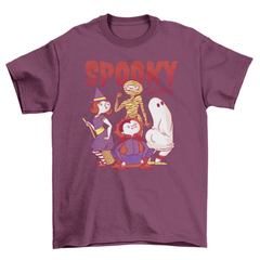 Spooky Holiday Cartoon Ghost monsters twerk Halloween dance t-shirt