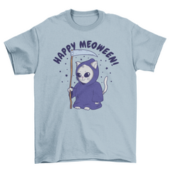 Cool Halloween reaper cat t-shirt