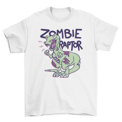 Cool Halloween zombie raptor t-shirt