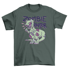Cool Halloween zombie raptor t-shirt