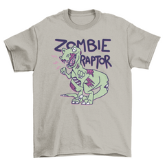 Cool Halloween zombie raptor t-shirt
