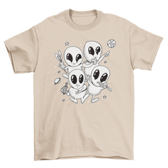 Vegetable aliens t-shirt