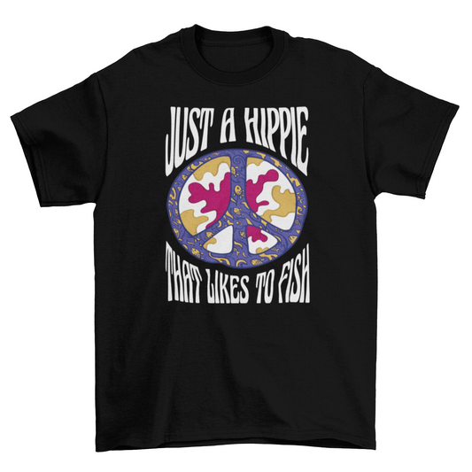 Hippie peace symbol t-shirt