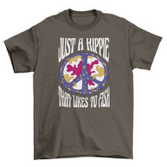 Hippie peace symbol t-shirt