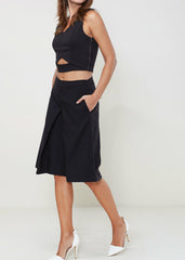 Women's High Rise Overlay Culottes