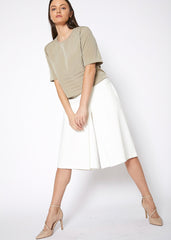 Women's High Rise Overlay Culottes