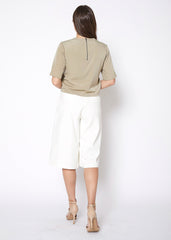 Women's High Rise Overlay Culottes