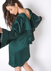 Satin Cross Back Tunic Dress