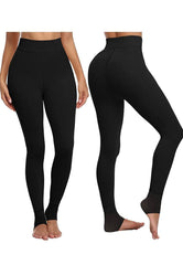 2 Pack Women‚Äôs Fleece Lined Leggings High Waist Stretchy warm