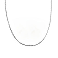 Stainless Steel Flat Snake Bone Chain Necklace (2 Colors , 2 Sizes)