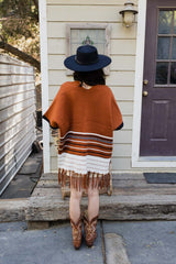 Western Luxe Fringed Ruana