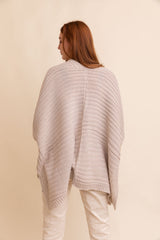 Ridged Rib Knit Ruana