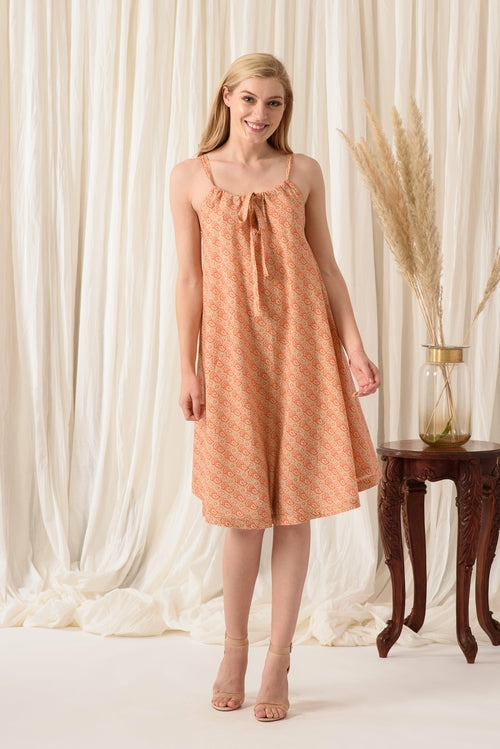 THE BEAUTIFUL SUNDRESS IN TANGY ORANGE