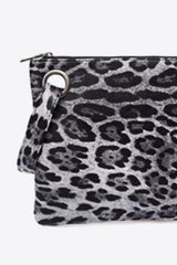 Leopard Vegan Leather Clutch