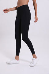 Black Sports High Waist Ankle Length Leggings