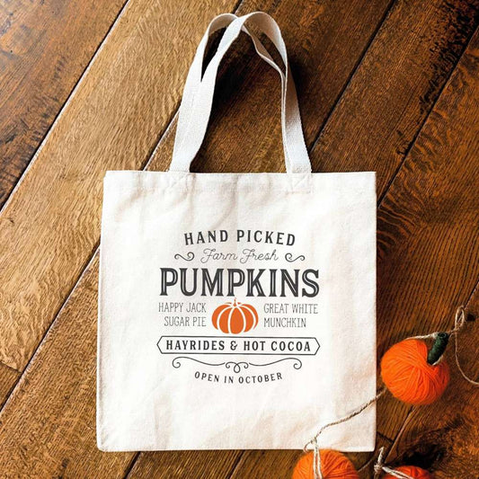 Hand Picked Pumpkins - Canvas Tote Bag