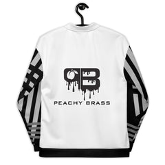 Peachy Brass Drip (Unisex) Bomber Jacket