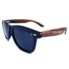 Zebrawood Sunglasses, Stars and Bars, Polarized, Handcrafted