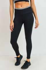 Diamond Jacquard Block Highwaist Leggings