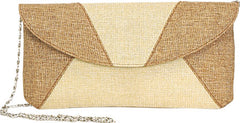 Aryana Rina5-Gold Clutch Purse Gold